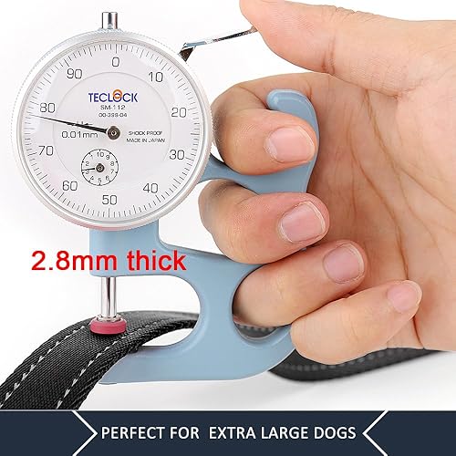 Miniatura 5 de Plutus Pet Correa para perro de 6 pies de largo, acolchada con 2 asas, resistente, correa de entrenamiento reflectante para perros medianos y