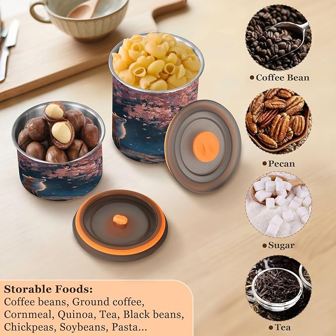 Almacenador de Alimentos ALAZA Cherry Tree Fox Blossom 30oz Acero Inoxidable miniatura 7