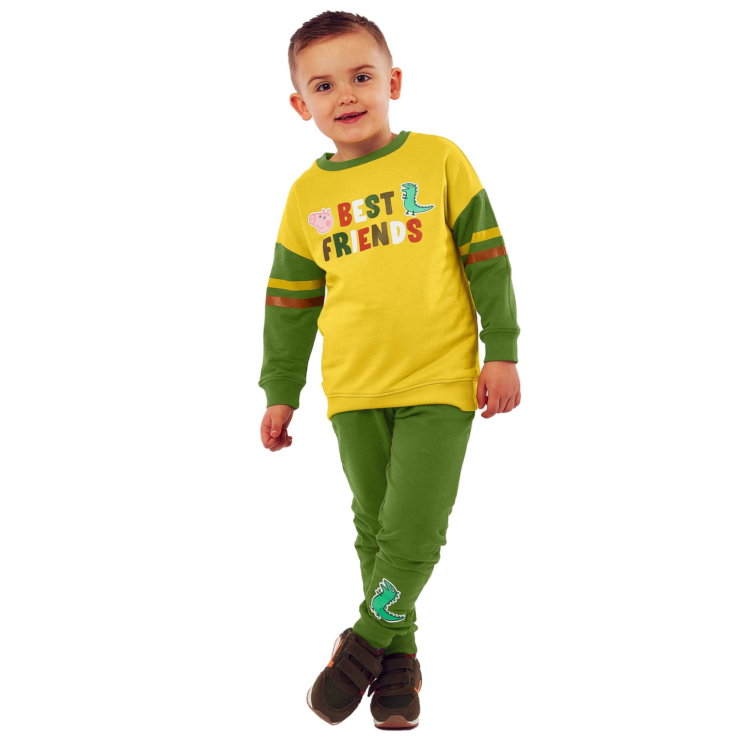 Peppa Pig Boys Multicoloured Top And Joggers Set George Pig 18-24 Months