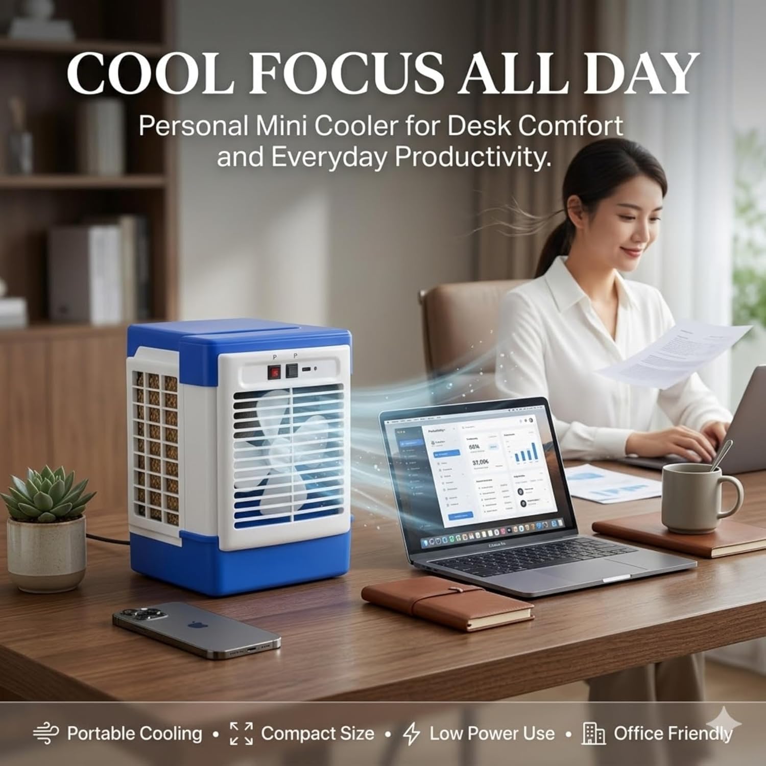 Drumstone (Cooling 2+2 Year Warranty) Large Desert Air Cooler Portable Room Cooling Fan with High Capacity Tank Powerful Air Throw for Home Office Summer Cooling 2026 Model MULTICOLOR 4