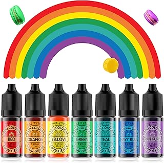 Cherrysea Food Coloring for Cake Decorating Rainbow Edible Food Dye for ...