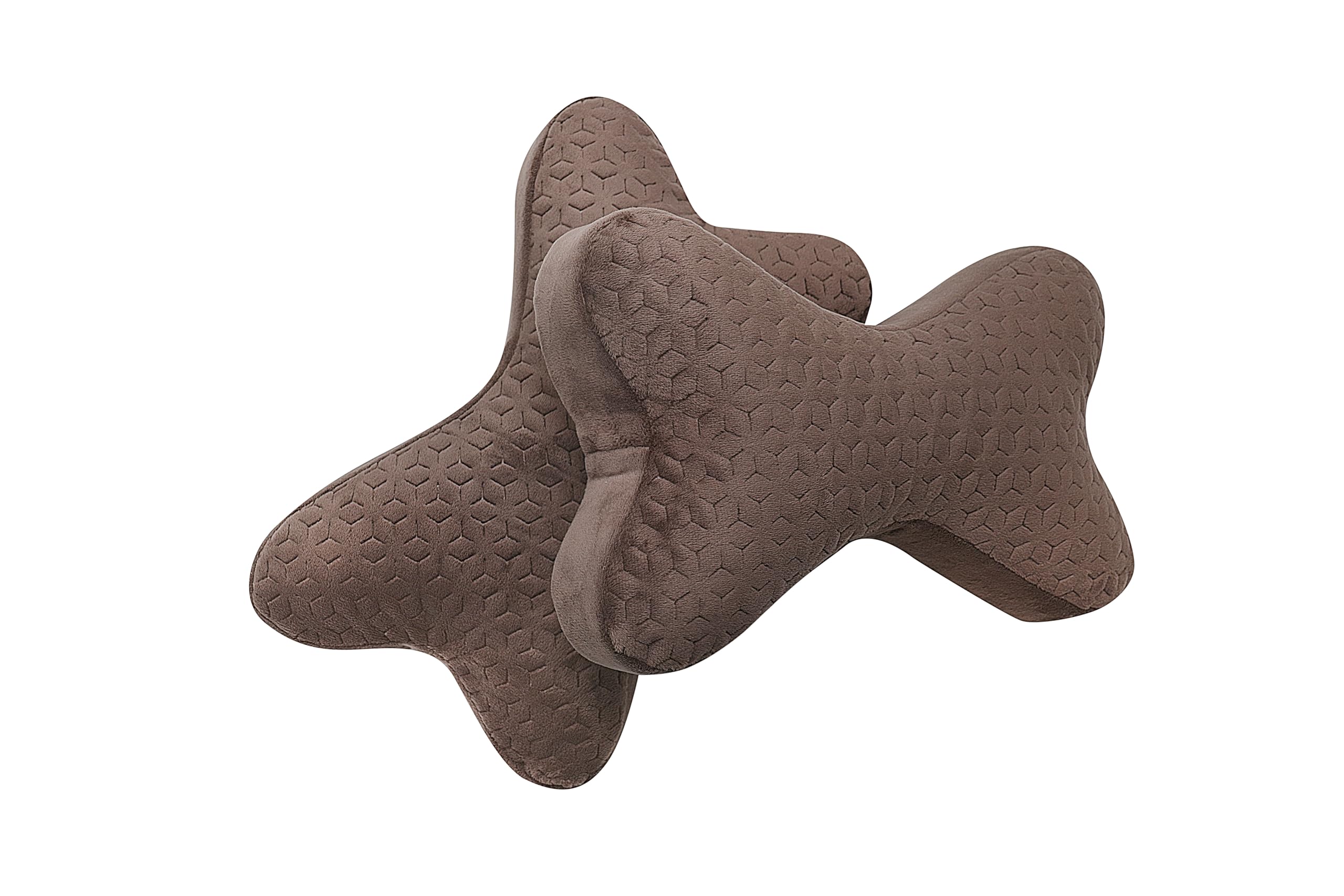 AutoFurnish Plush Car Neck Rest Pillow | Ultrasoft Memory Foam Pillow for Comfortable Car Rides | Superior Neck Support Cushion | Relieves Neck Pain & Improves Posture | Washable Velvet Cover |
