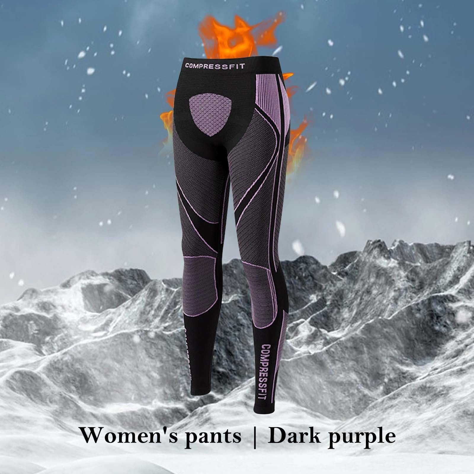 Generisch Leggings Damen Thermohose Gefütterte Hose Underpants Baumwolle Trousers Soft Thickened Plush Thermoleggings Winterleggings Breathable Warme Fleece Winter