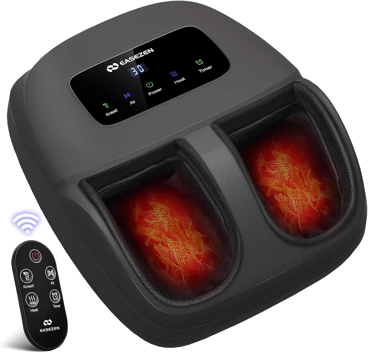 Shiatsu Foot Massager Machine with Heat, Deep Kneading, 2025 Upgrade Electric Foot Massager for Plantar Fasciitis, Neuropathy, Decent Gifts for Dad, Man, Fits up to Size 14