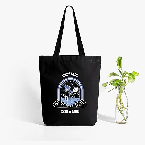 Miniatura 10 de Ecoright - Bolsas de lona estéticas para mujer, bolsa reutilizable con cremallera, ideal para comestibles, compras, viajes y uso diario, Youniverso