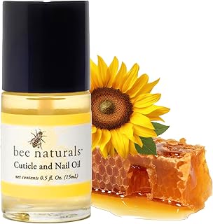 Bee Naturals Nail & Cuticle Oil 0.5oz: Heals Cracked Nails, Softens Cuticles with Avocado & Castor Oils