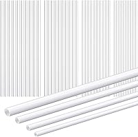 Outus 80pcs ABS Round Plastic Tubes - 4 Sizes Hollow Rods for DIY Crafts, Architectural Models & Sand Tables