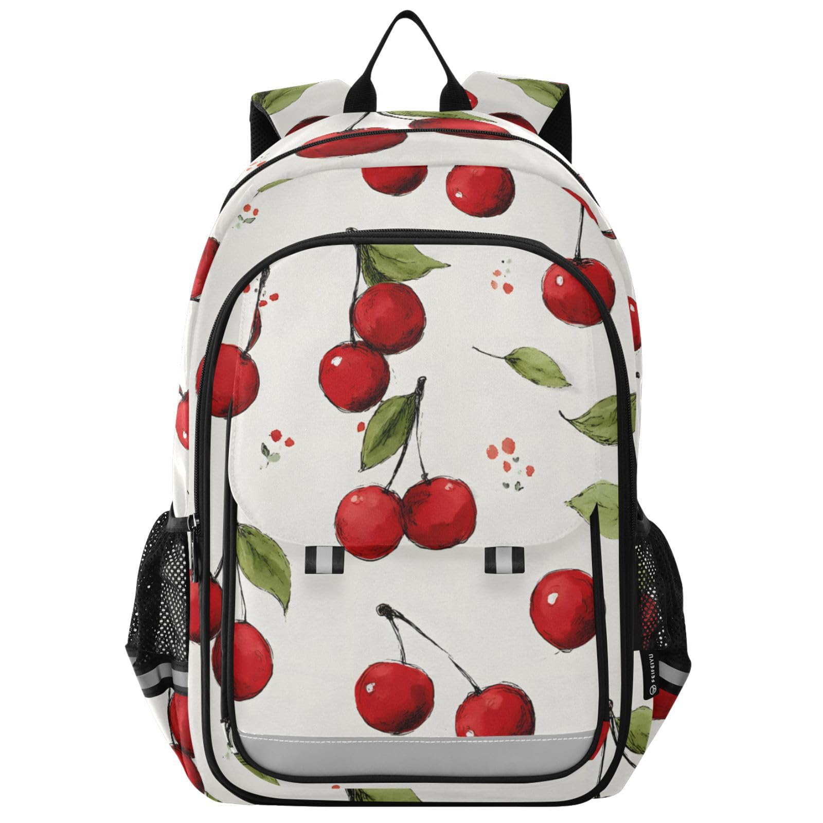 Sac à dos ordinateur enfant cerise avec compartiment rembourré PC - 8