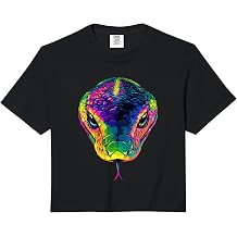 Snake Python Cobra Mamba Rattlesnake Lover Cute Snakes Comfort Colors Crop Top