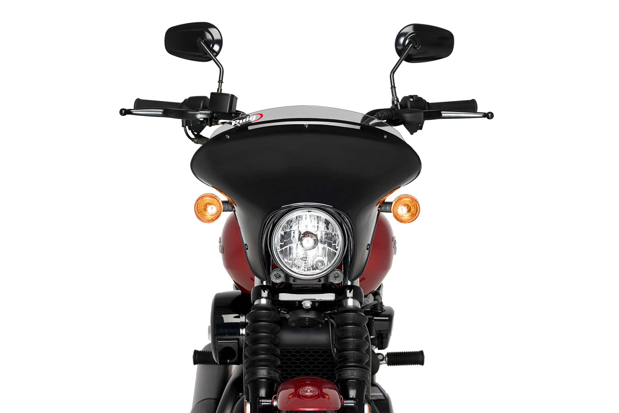 Puig Saute-vent Batwing SML Fumé Pour Indian Scout (2015-2022) - Inclut Bulle Courte Et Certificat TÜV