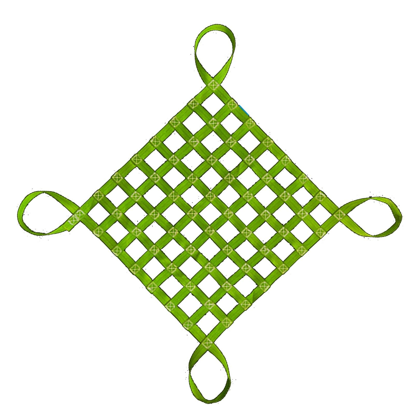 Fracht-Hebegitter, Ladungssicherungs-Zurrnetz mit verstellbaren Gurten und Hebenetz in Mehreren Größen(1 X 1M/Mesh 10cm/Load 2t)