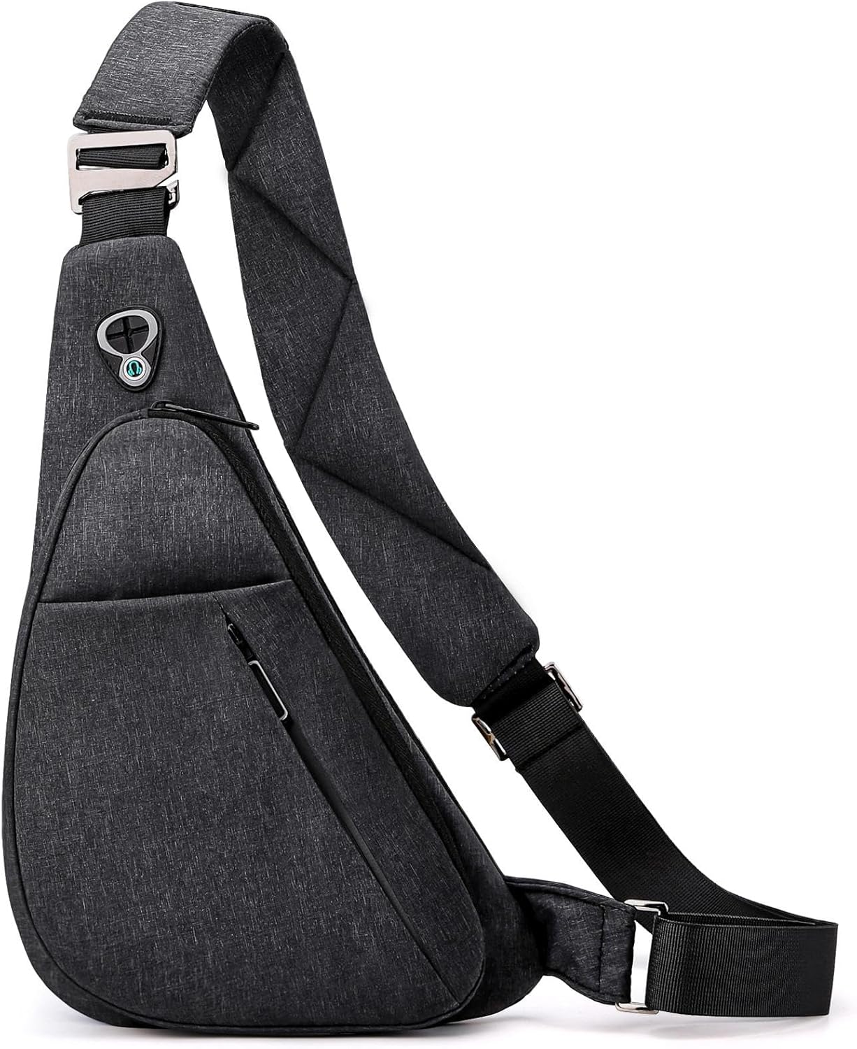 LKEX Crossbody Bag Anti-Theft Lightweight Casual Shoulder Backpack Sling Chest Bag Belt Rucksack for Travel Bicycle Sport