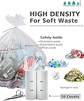 Vista 10 de 75 Counts AYOTEE Mini Garbage Bags, 1.2 Gallon Small Compostable Trash Bags, Small Garbage Bags for home, Fit 4.5 or 5 Liter Bathroom Wastebasket