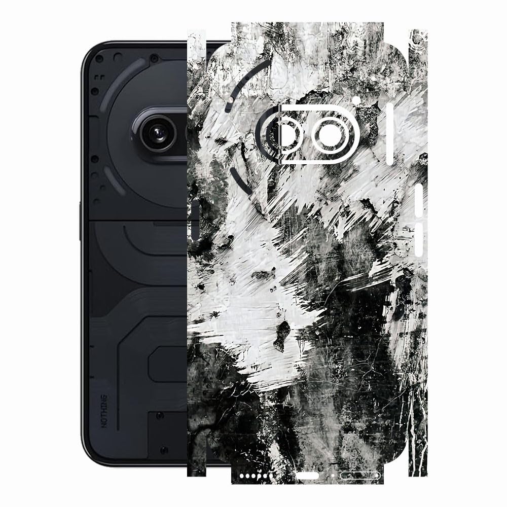 AtOdds - Compatible for Nothing Phone 2a - Mobile Back Skin Sticker - Lamination - Back Screen Guard Protector Film Wrap (Design - Messed) (B0CY5P263P) Amazon Price History, Amazon Price Tracker