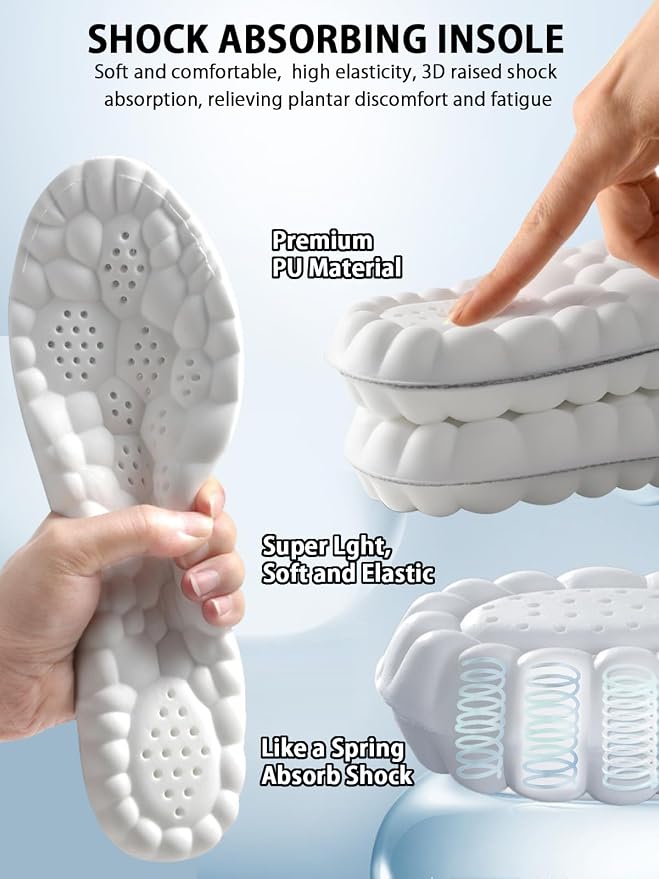 Plantillas 4D para Hombre y Mujer con Soporte de Arco Negro miniatura 2
