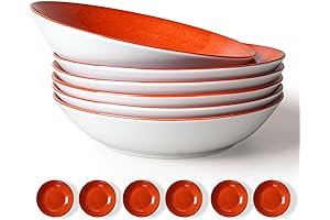 Crimson Ceramic Pasta Bowls: A Culinary Canvas for Delightful Dining