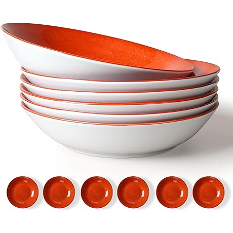 Crimson Ceramic Pasta Bowls: A Culinary Canvas for Delightful Dining