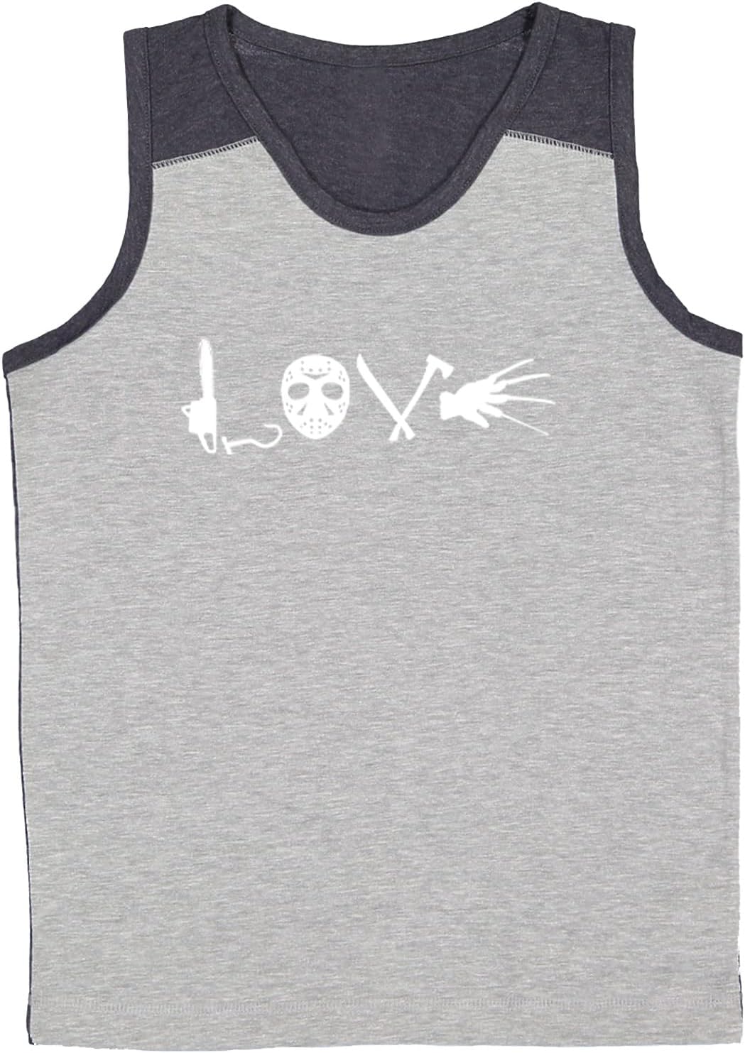 Love Horror Movie Icons - Youth Contrast Back Tank Top