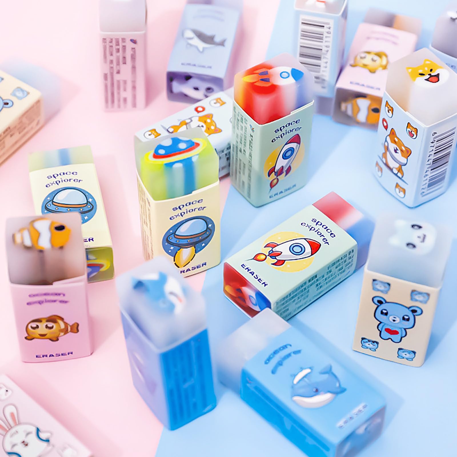 Kawaii Gomme Cancellare 18 Pezzo, Gomme Creative, Regali Studenti, Bomboniere, Premi Compiti