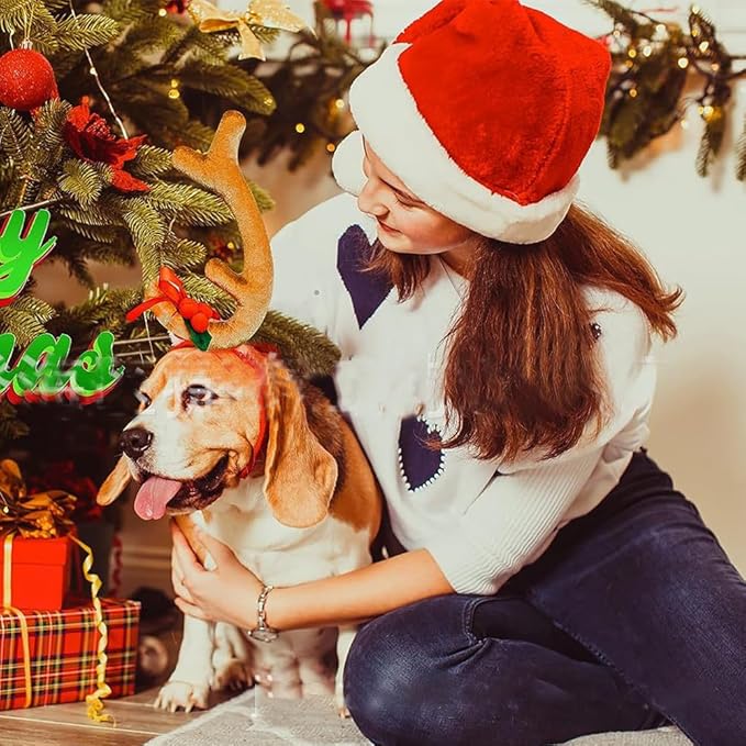 Disfraz de Reno para Perro con Diadema de Astas ANIAC - Tamaño Pequeño miniatura 5