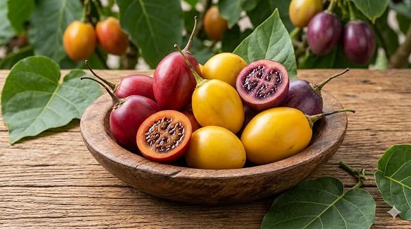 Semences de tamarillo, 3 couleurs : rouge, jaune, violet ✩ Tomate exotique en arbre ✩ Qualité supérieure - 2