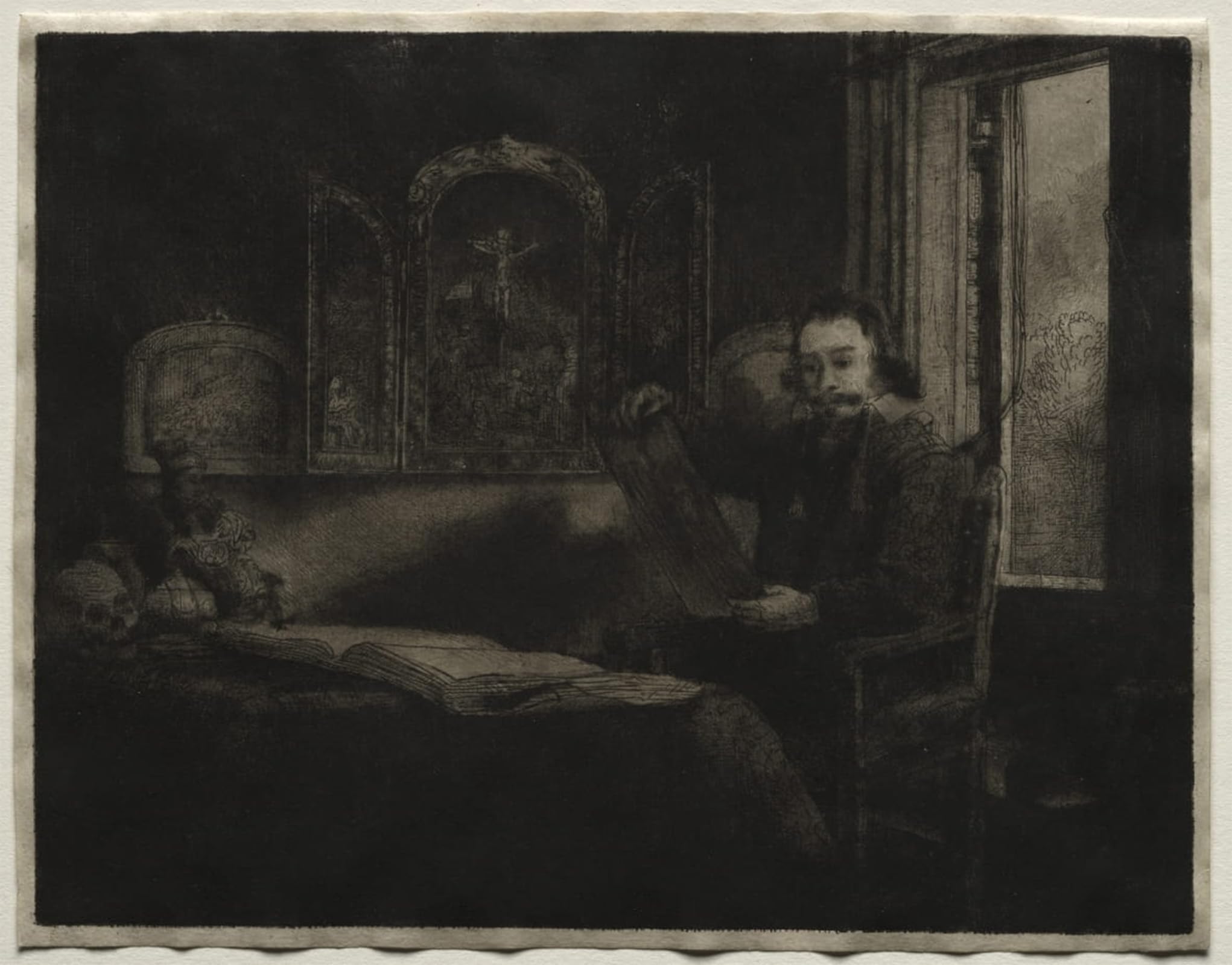 RZHRHJES Vintage Picture Wall Picture Painting Print Poster Abraham Francen, Apothecary by Rembrandt van Rijn Abstract Wall Art Painting for Home Decor 60x90cm