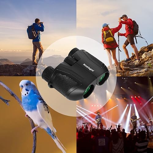 Miniatura 7 de Binoculares para adultos y niños, prismáticos compactos de alta potencia de 15 x 25 para observación de aves, teatro, conciertos, turismo,