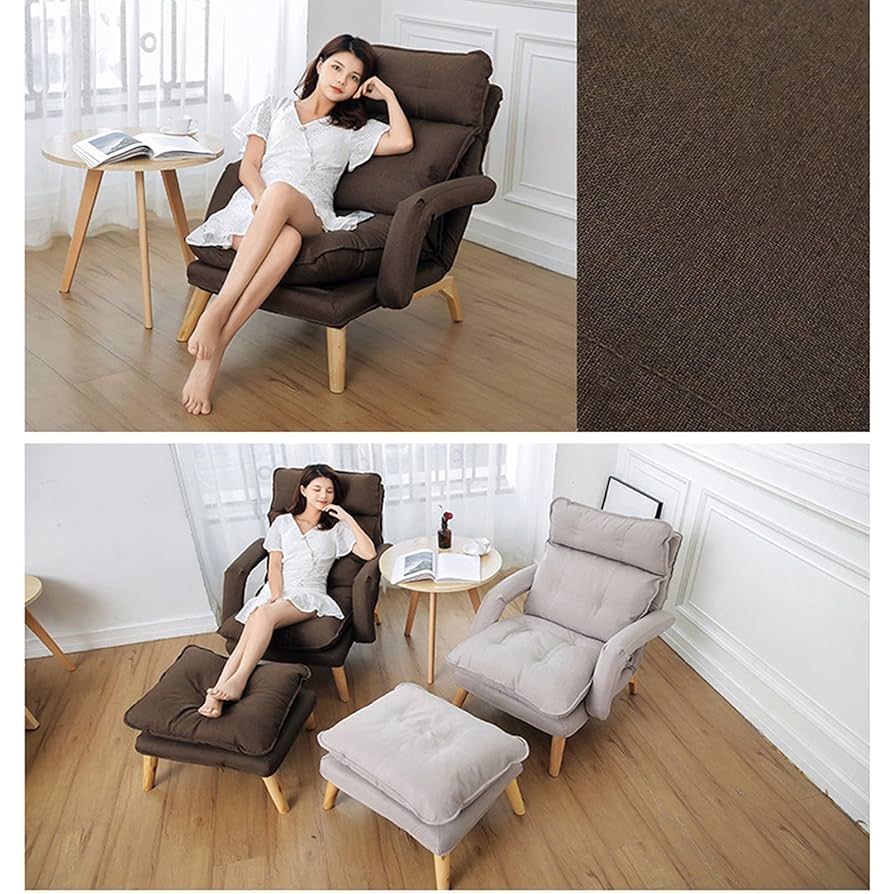 Amazon｜一人用 ソファー オットマン付きソファ 1人掛け