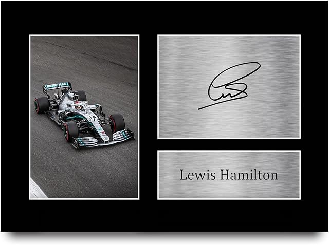 HWC Trading Lewis Hamilton Signed A4 Printed Autograph Mercedes F1 Print Photo Picture Display