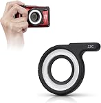 JJC LED Light Guide Ring for Olympus Tough TG-7 TG7 TG-6 TG6 TG-5 TG5 TG-4 TG4 TG-3 TG3 TG-2 TG2 Digital Cameras, Macro Ring Light Flash Replaces Olympus LG-1 for Close Up Macro Photography