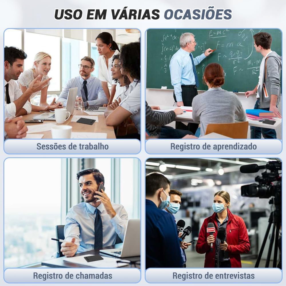 Gravador, Gravador de Voz com Ia, Gravador de Voz, Controle de Aplicativos, Funções de Transcrição E Resumo com Tecnologia de IA, A Transcrição Tem Duração Ilimitada E Não Tem Custo Adicional Gravador, Gravador de Voz com Ia, Gravador de Voz, Controle de Aplicativos, Funções de Transcrição E Resumo com Tecnologia de IA, A Transcrição Tem Duração Ilimitada E Não Tem Custo Adicional