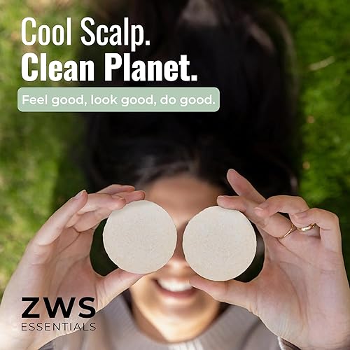 Miniatura 7 de Peppermint Breeze - Barra de champú, limpiador de cabello sólido vegano con menta refrescante, para cabello graso, caspa y psoriasis, cero residuos,