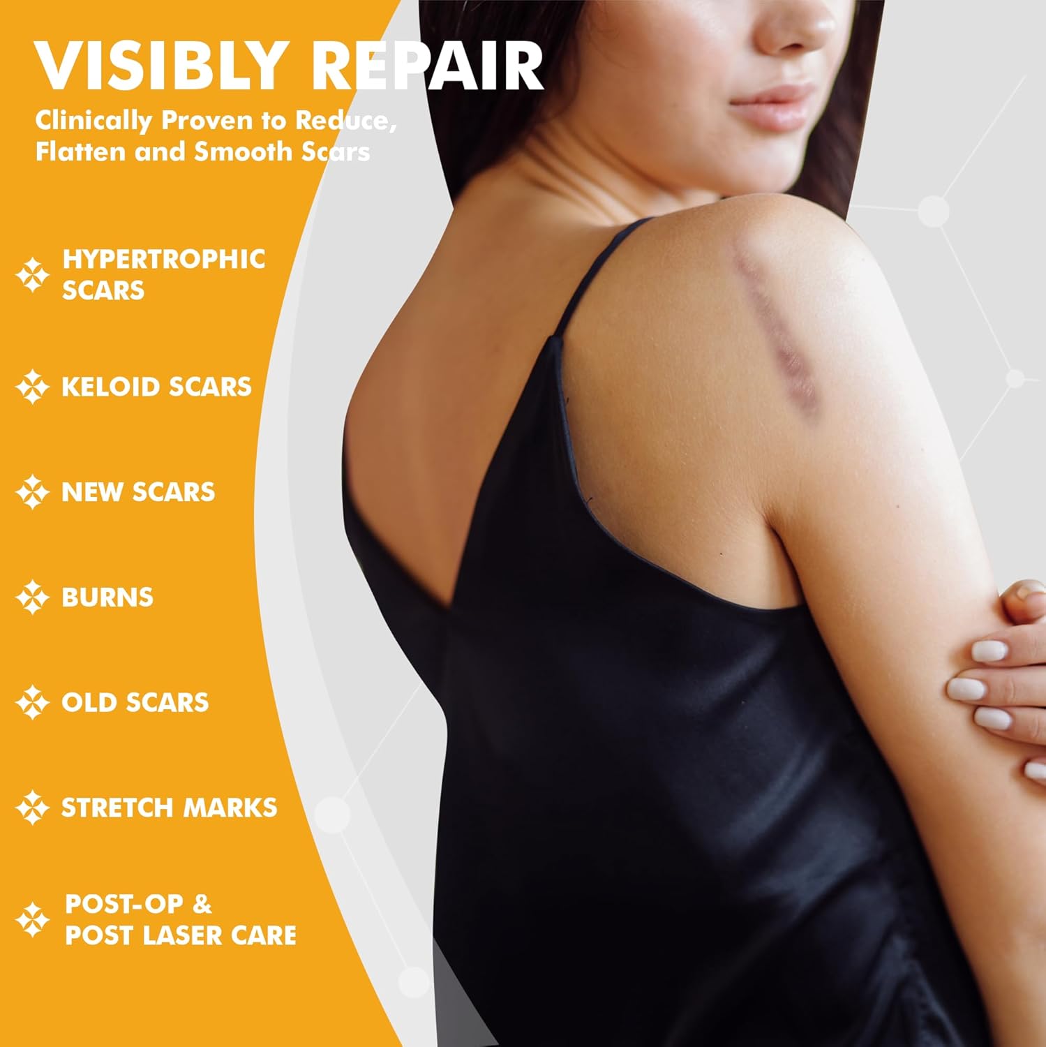 Pure Scar Care "Medical Grade Silicone Gel" for Surgical and Facial Marks - Silicone Cream for Effective Scar Management - 1.05822 fl oz (30g), Clear