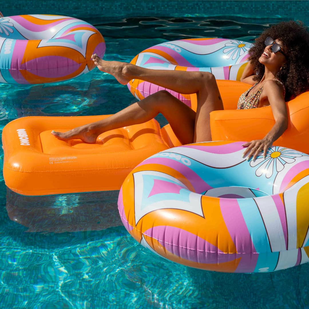 Misomo Bouée Gonflable Ibiza Extra Large - 110x110cm - Matelas Piscine Design Premium