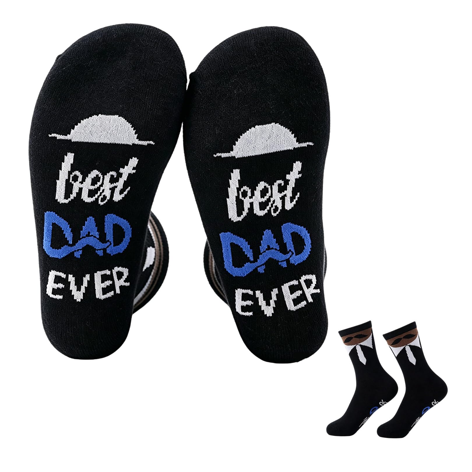 Best Dad Socks,Funny Happy Fathers Day Socks Gifts,for Men Grandpa Father BEST DAD EVER Sock Gifts from Daughter Son,Daddy Husband Novelty Ideas Presents,for Mens Father’s Day Christmas Birthday Gift