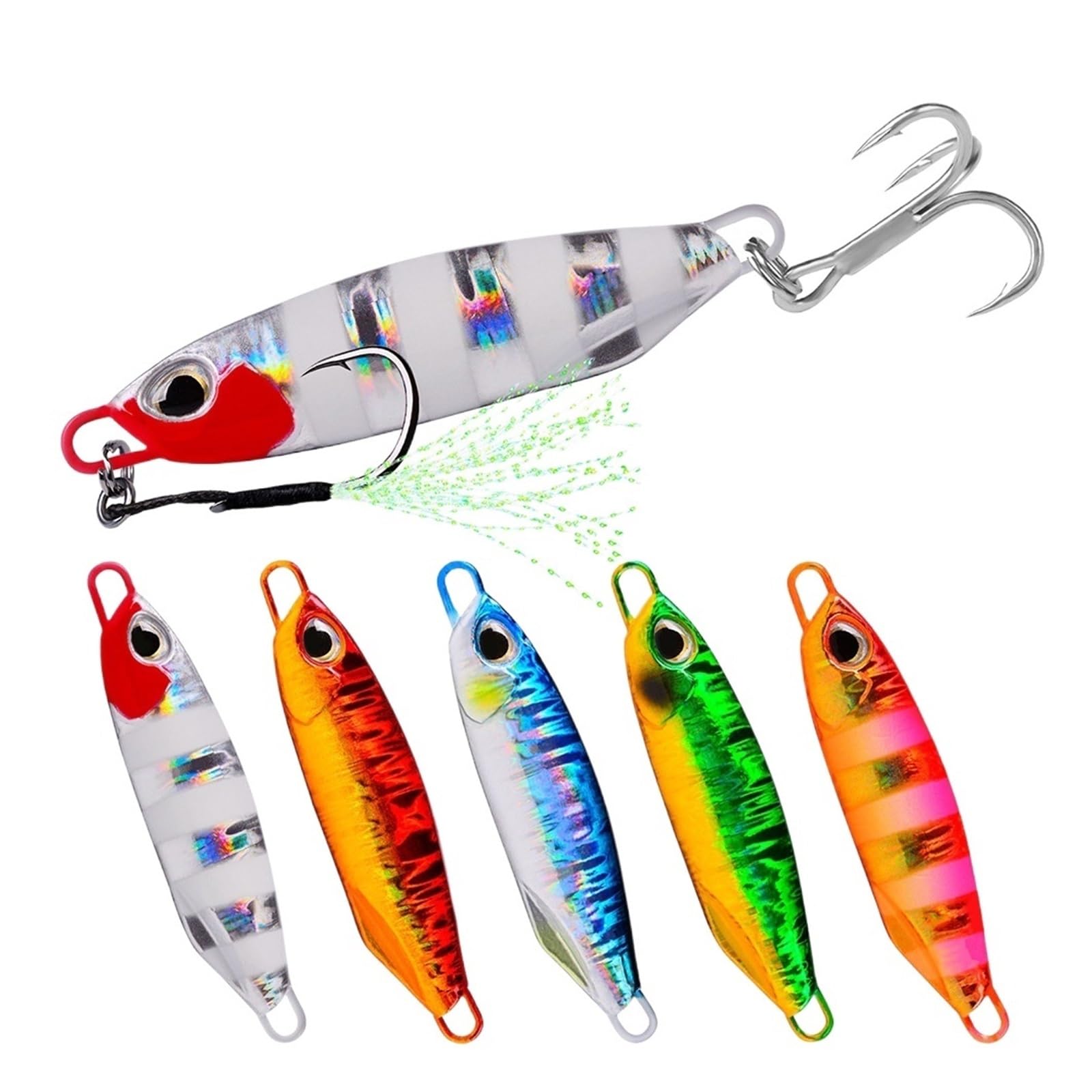 INEOUT 5 Pièces/lot Métal Gabarits Appâts 15g 20g 30g 40g 60g Coulé Leurres De Pêche Truite Matériel Dur Pesca Poisson Gabarits Ensemble