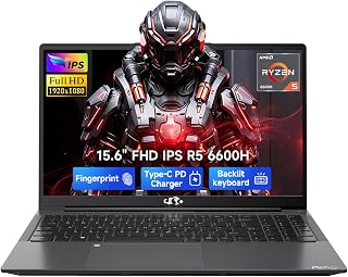 NIMO 15.6 AI Creator Laptop: AMD Ryzen 5 6600H, 16GB DDR5, 512GB SSD, IPS FHD