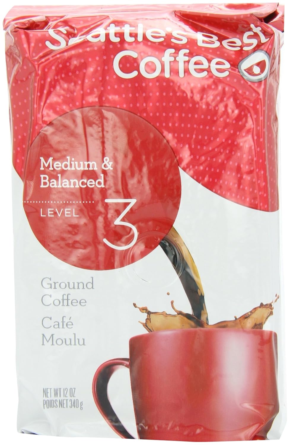 Seattle's Best Level 3 Ground Blend Coffee, Medium Balanced, 12-Ounce (Pack of 2)