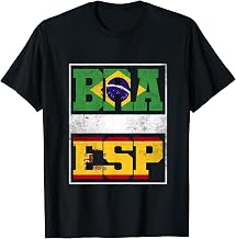 Brazil and Spain Mix Heritage Spanish Brazilian Roots T-Shirt