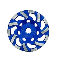 Vista 7 de SALI Muelas abrasivas de hormigón de 4.5 pulgadas, 3 piezas, 16 segmentos de diamante turbo, árbol 5/8-11, rueda abrasiva de diamante apta