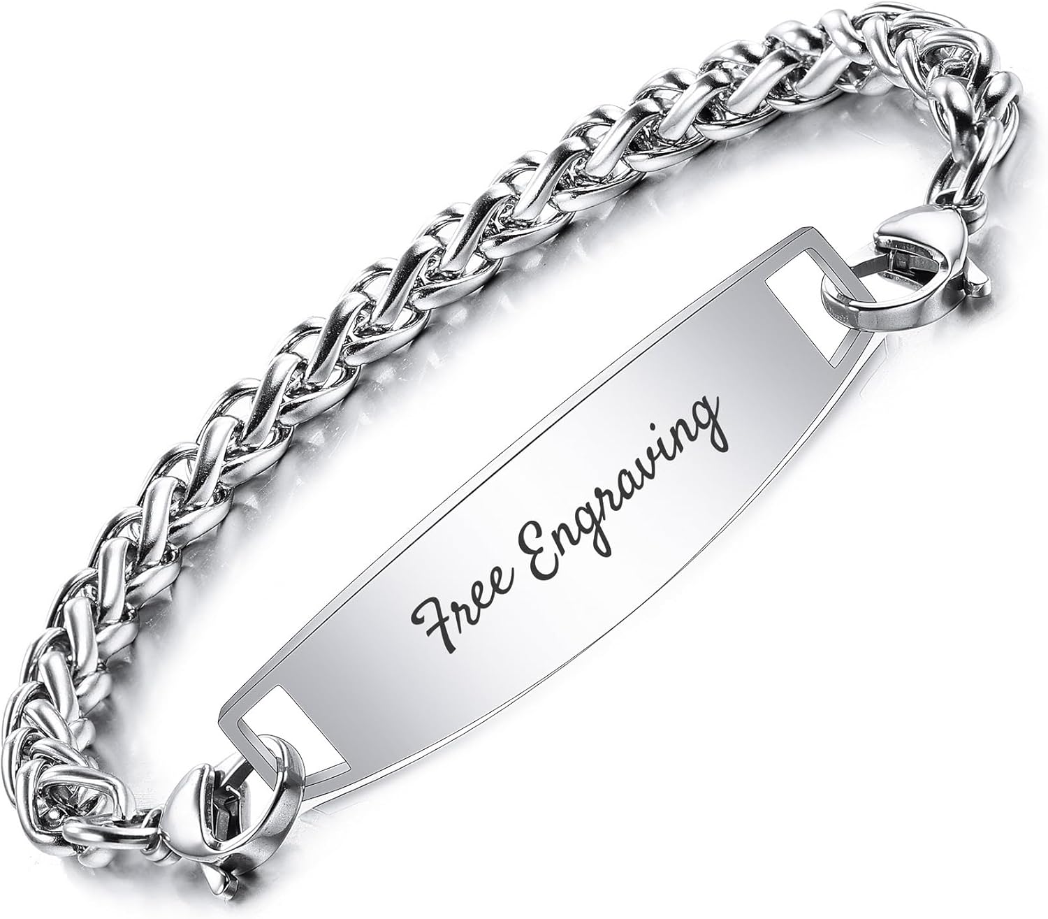 Cupimatch Bracciale Catena Donna Oro In Acciaio Inossidabile - Personalizzabile Con Incisione, Confezione Regalo