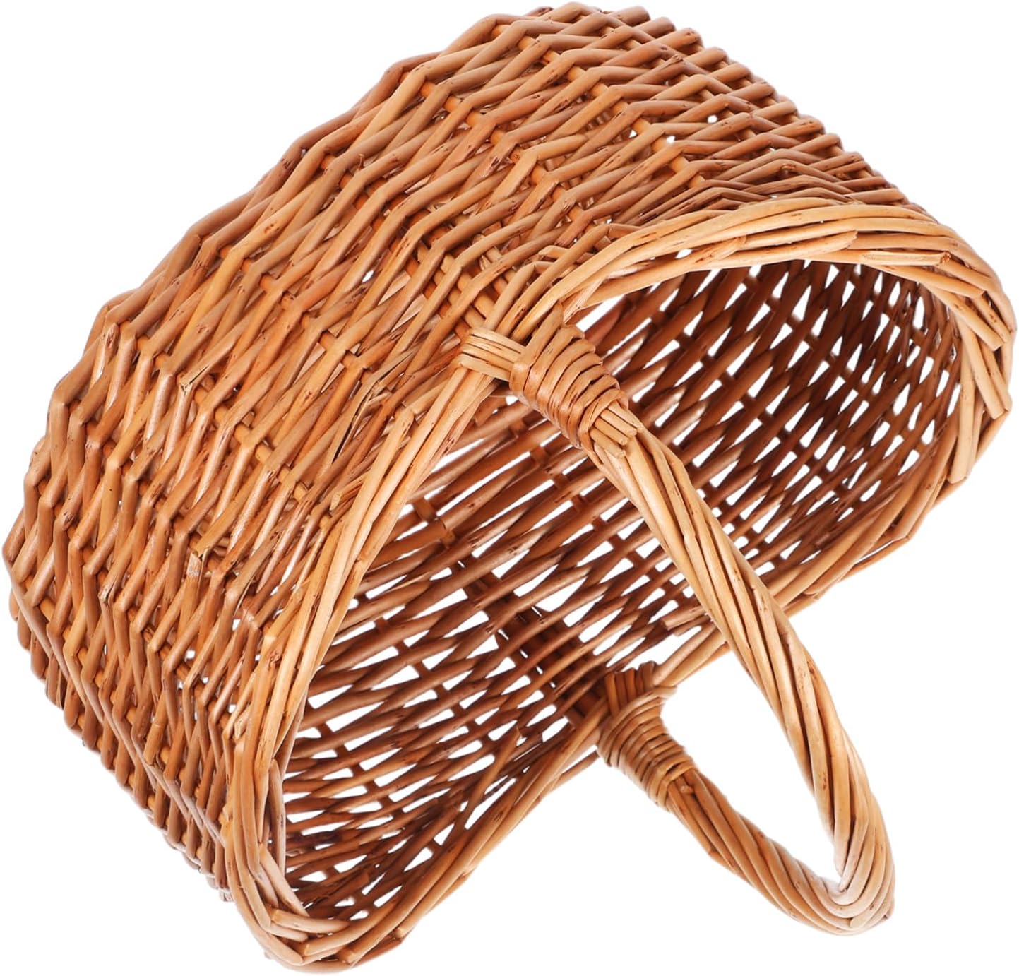 Handwoven Rustic Willow Basket Multi-Functional Storage for Picnics Floral Arrangements and Home
