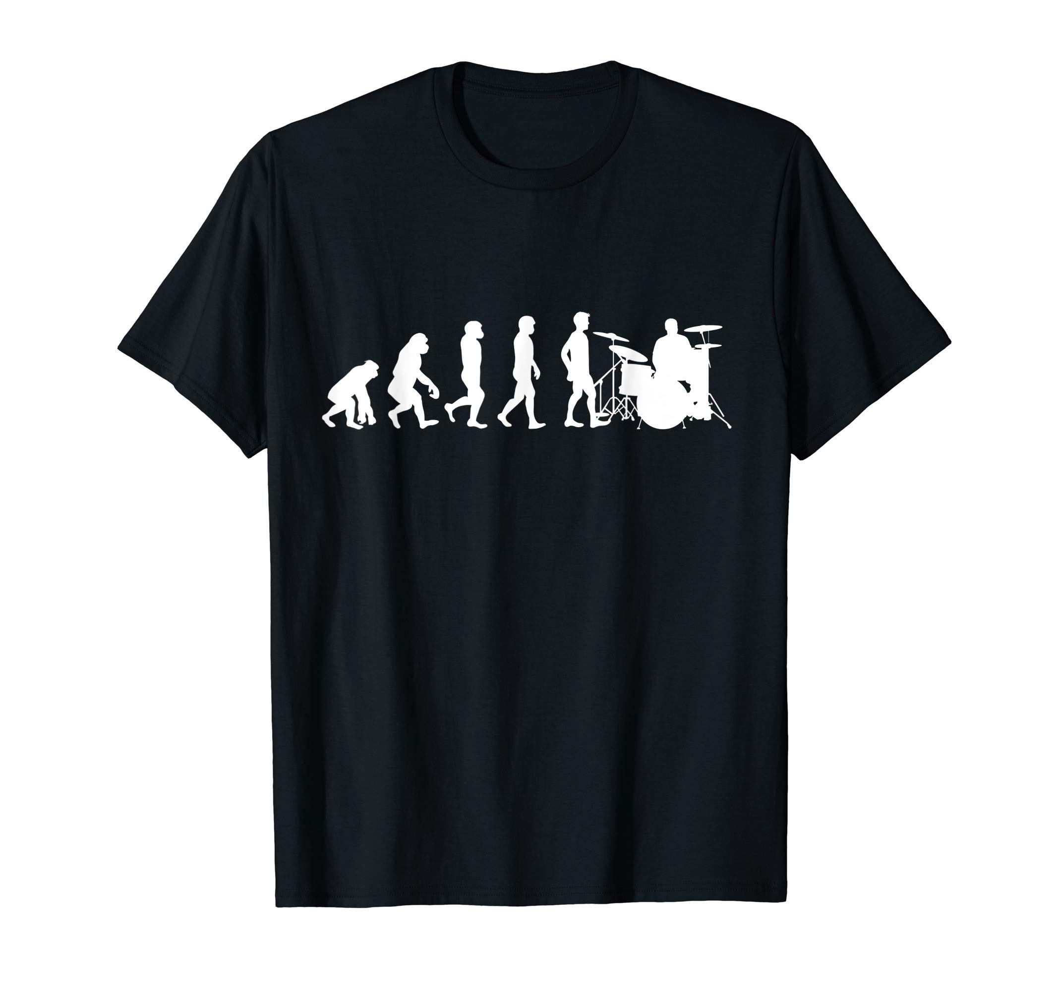 Drummer Drums T-ShirtsDrummer Gifts Evolution Drums T-ShirtOEKO-TEX STANDARD 100