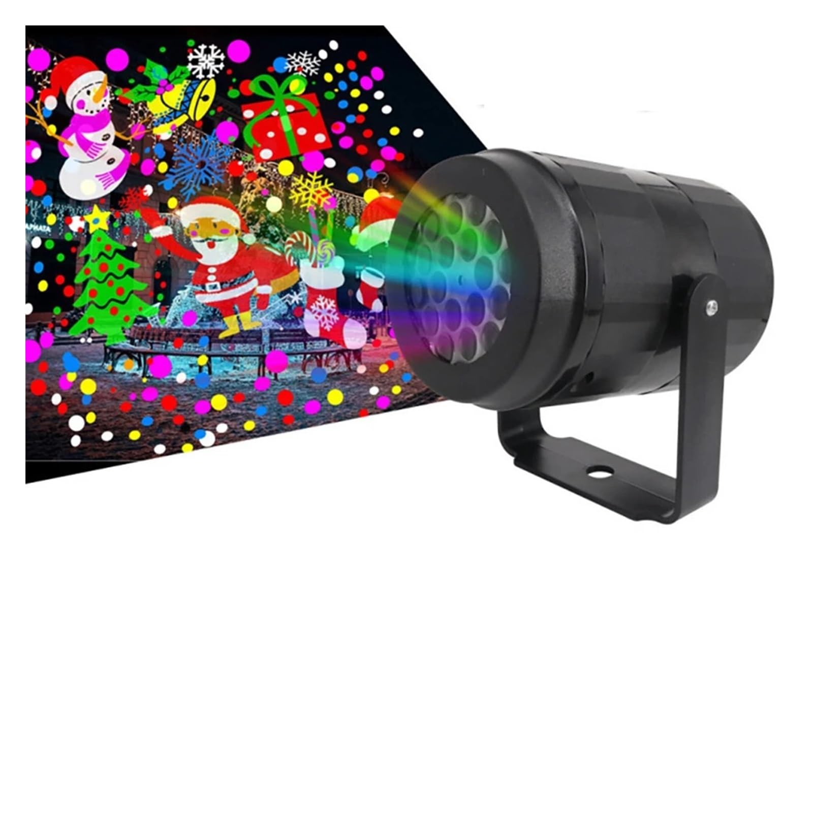 Proiettore di Luce, luci per Feste di Natale DJ Sta Light Proiettore di Luce a LED con 16 Modelli integrati Lampada per Interni ed Esterni Illuminazione per Le Vacanze, per Feste all'aperto