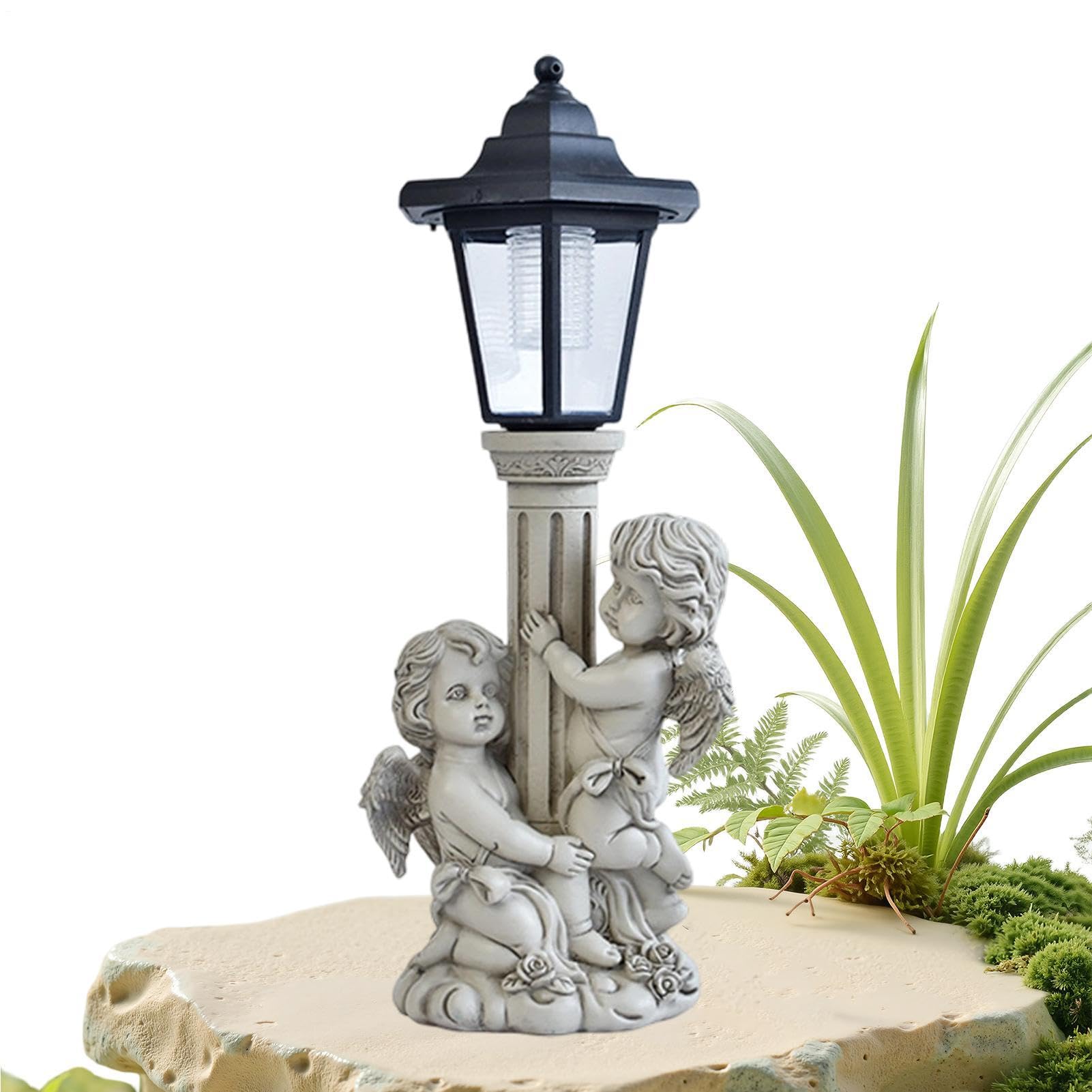 Decorazione esterna impermeabile della statuetta delle del giardino solare | Decorazioni per prato, statuette per balcone, portico, patio, casa, giardino, prato