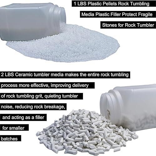 Miniatura 2 de Kit de grano de vaso de roca de 10 libras  Inculd - Juego de grano de 7 libras + pellets de plástico de 1 libra + 2 libras de medios de relleno de