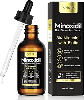 Sefralls 5% Minoxidil Hair Growth Oil for Men & Women - Extra Strength Regrowth Serum, Topical Hair Loss Treatment Serum, Thicker, Healthier Hair & Beard Growth, 2.11 oz