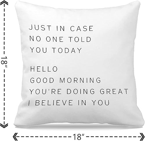 Miniatura 5 de Nogrit Fundas de almohada inspiradoras de 18 x 18 pulgadas, regalos inspiradores para mujeres, adolescentes, regalos de aliento para mujeres,