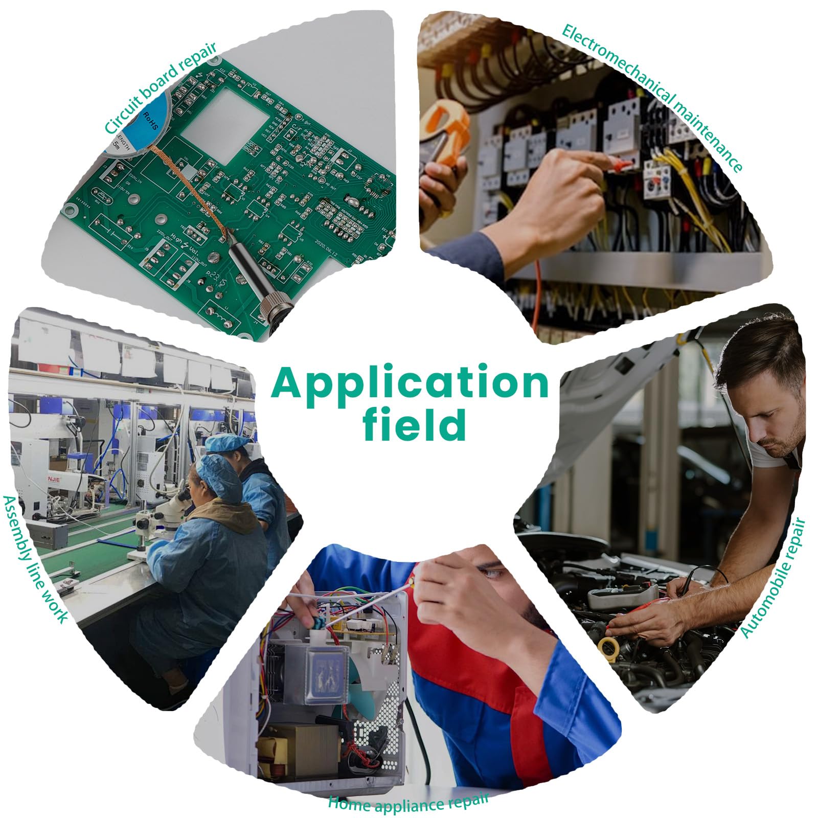 Station de soudage 2 en 1 700 W avec air chaud • Station de soudage et de dessoudage professionnelle avec 3 buses • Idéal pour la réparation électronique, les projets de bricolage, téléphone portable