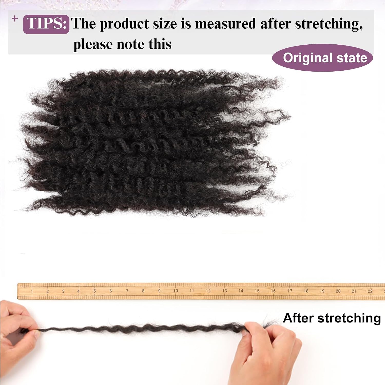 Ginger Afro Kinkys Bulk Human Hair 16 Inch 50g for Permanent Micro Locs Mini Kinky Twist Braids Loc Extensions Dreadlock Extensions Repair Locs Can Be Bleached Dyed (350#)